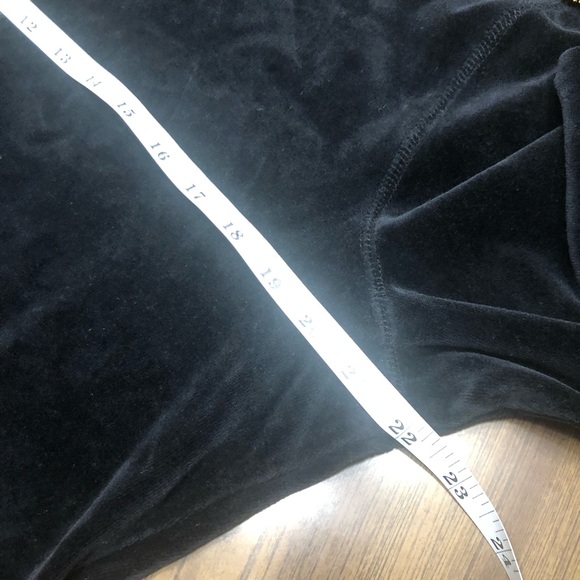 Calvin Klein full zip high neck jacket black velour cozy pockets Sz L - Picture 7 of 13